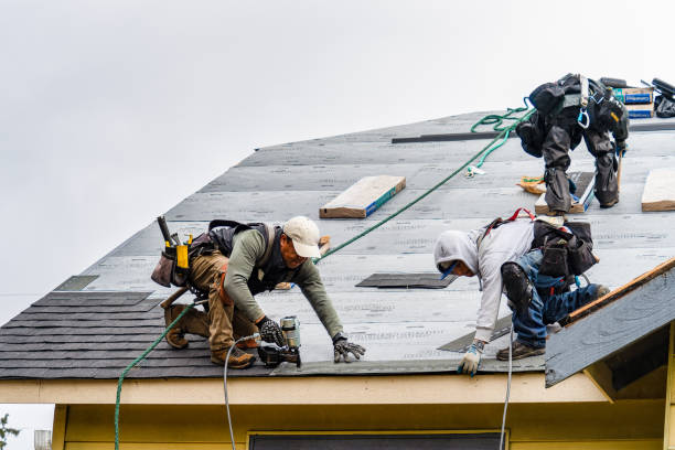 Professional Gutter Installation technician working in Eufaula, OK